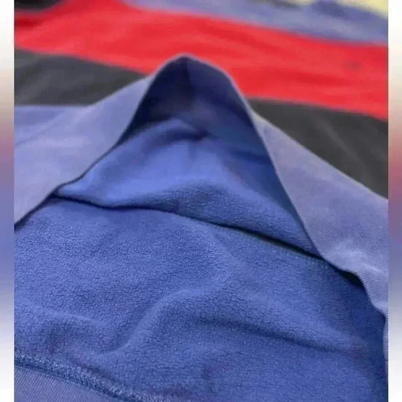 Chaps Men's Size L Color Block Sweatshirt Blue/Navy/Red Crewneck Crest LOGO RL - Picture 13 of 14